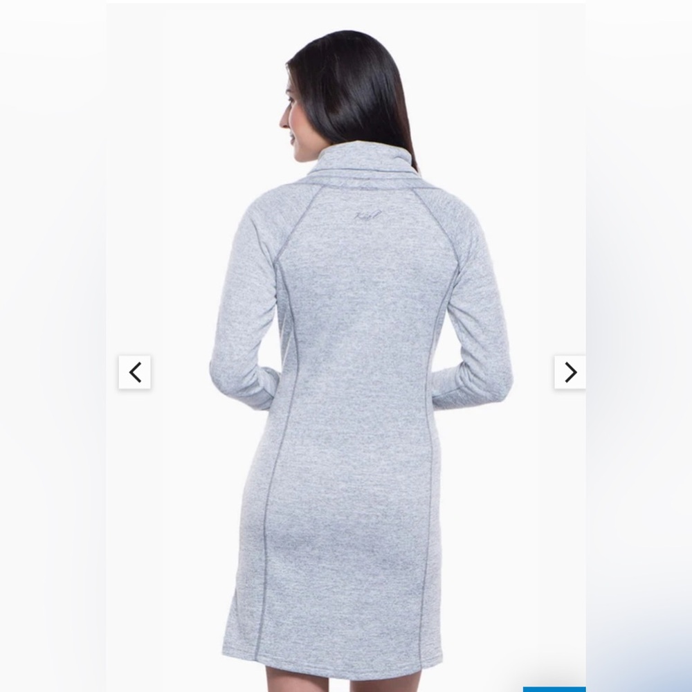 Kuhl Gray Cowl Neck Dress Lea - Picture 2 of 7